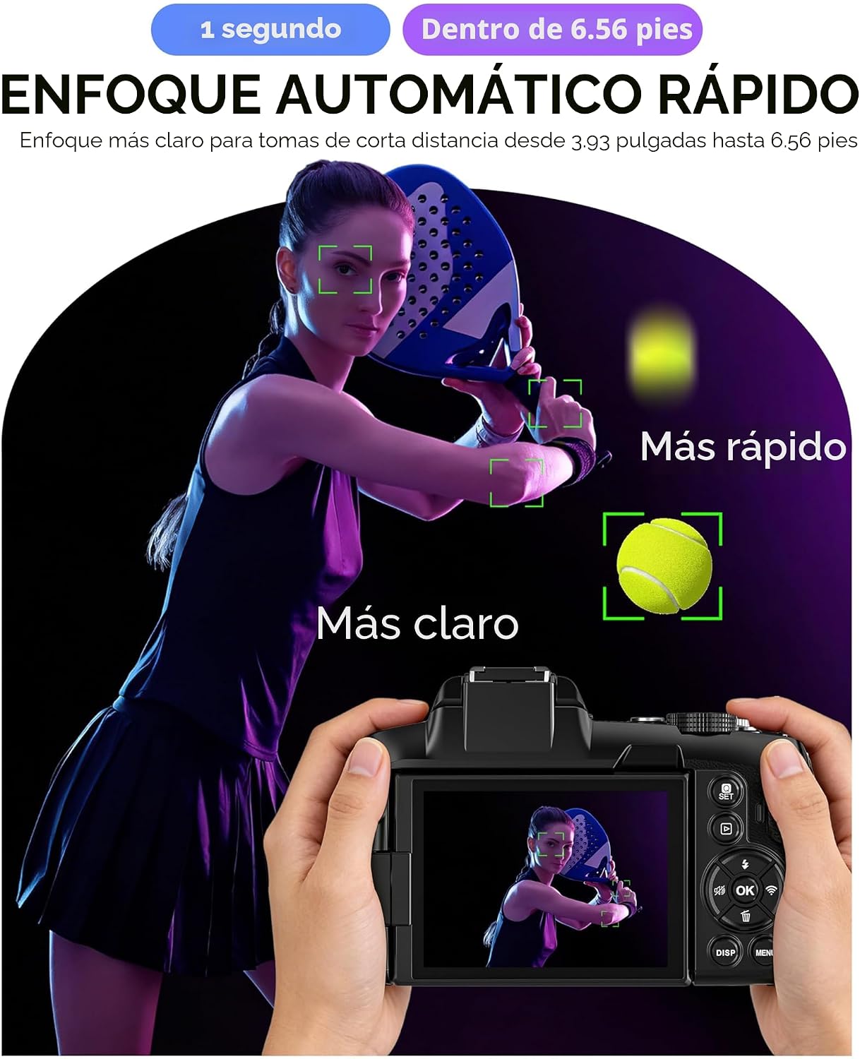 Cámaras digitales 5K para fotografía \u2013 Cámara de vlogging WiFi...