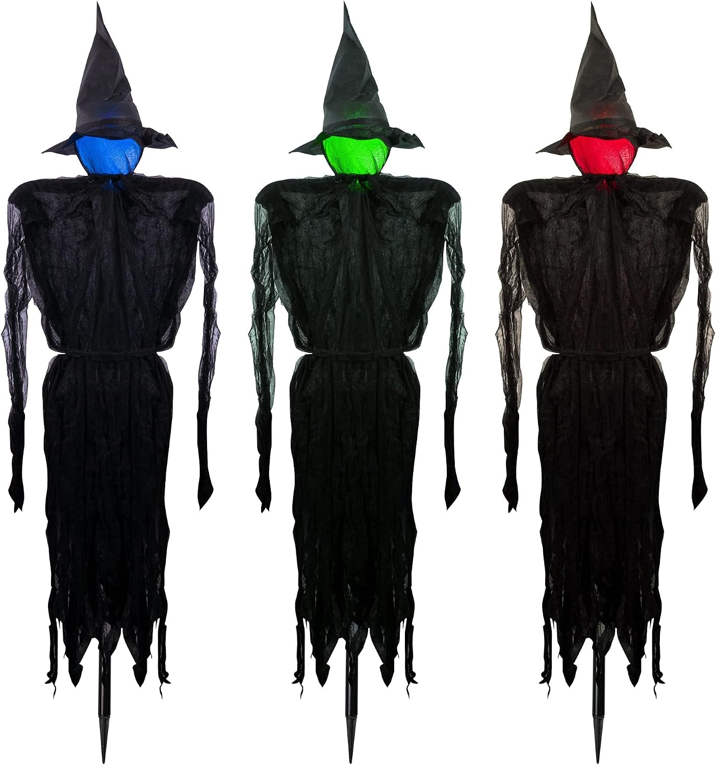 Dazzle Bright Decoraciones de Halloween, juego de 3 brujas de Hallo...