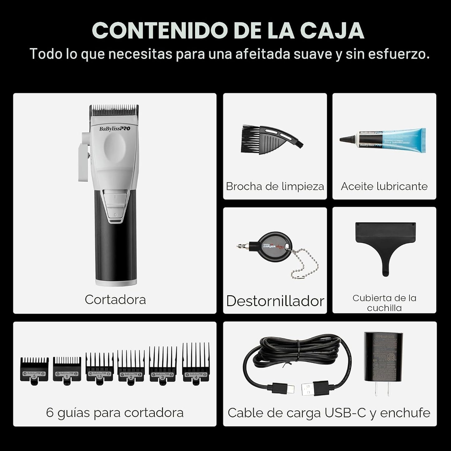 BaBylissPRO COREFX Cortapelos de rendimiento profesional
