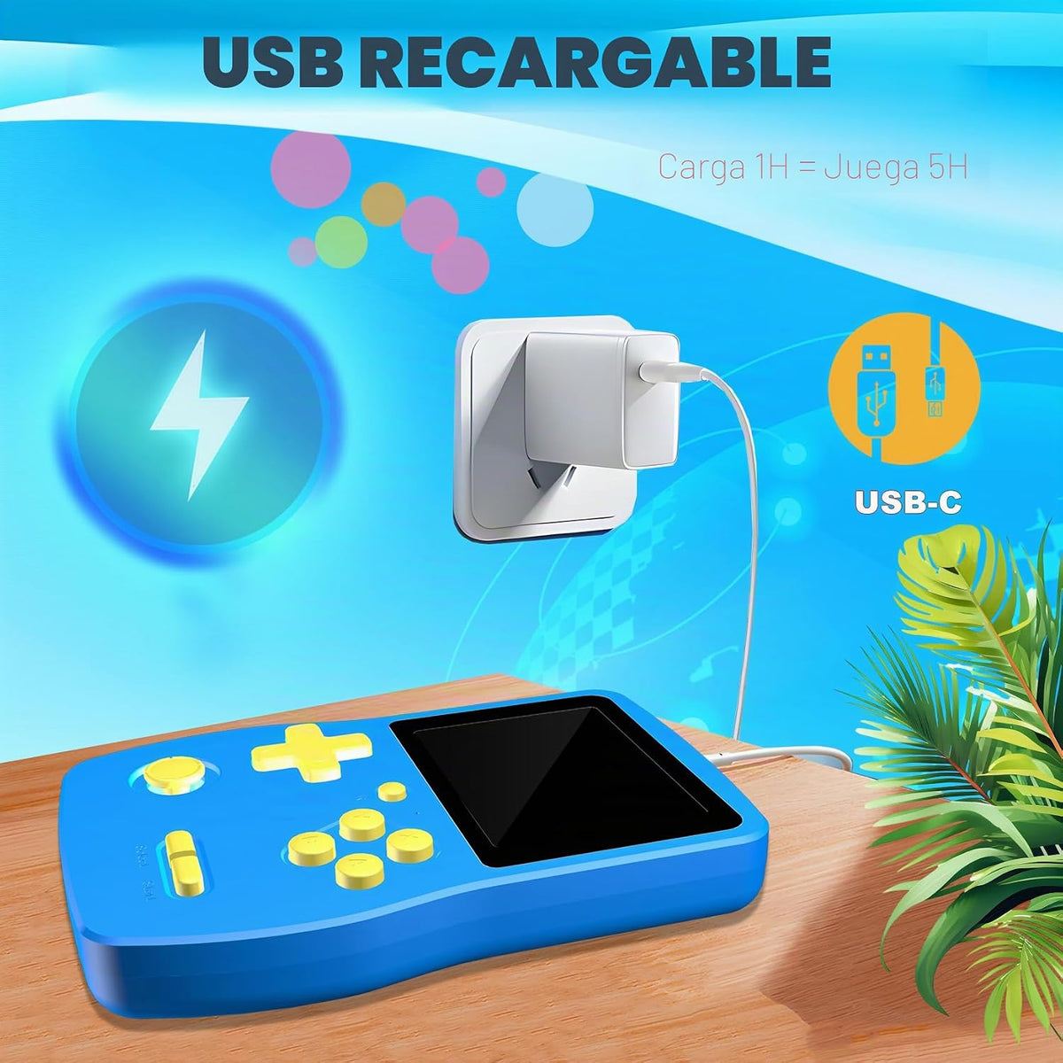 Juego de mano de 32 bits para niños precargado 139 videojuegos, jug...