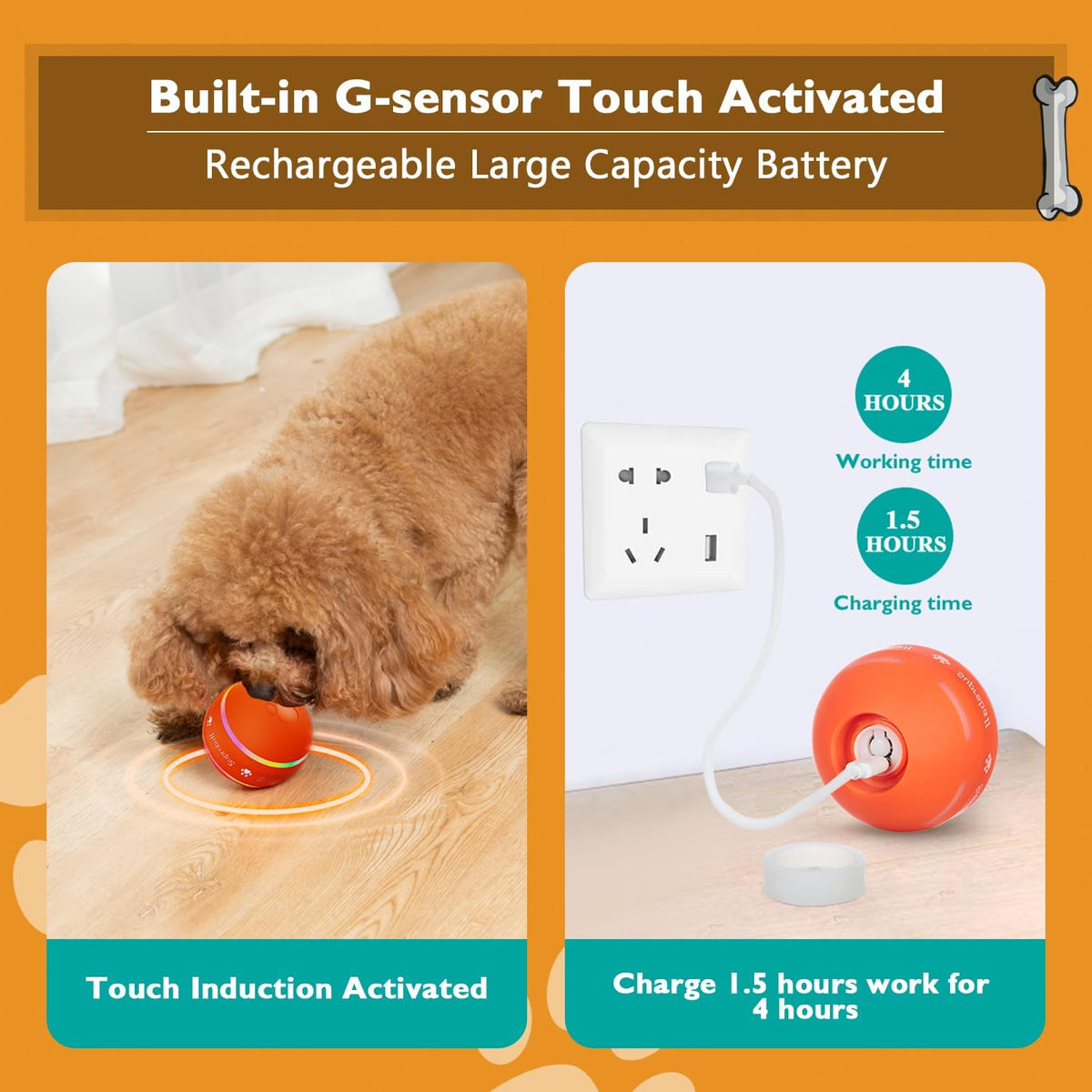 PetDroid Juguetes interactivos para perros, [recientemente actualiz...