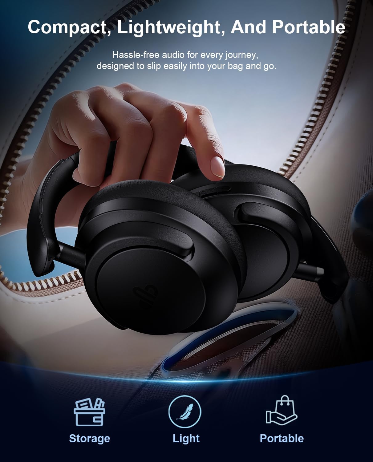 Auriculares híbridos con cancelación activa de ruido, auriculares B...