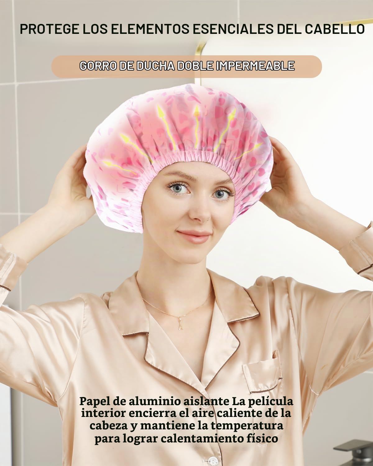 YIZIJIZI 2 Piezas Gorro Térmico para Acondicionamiento Profundo, Go...