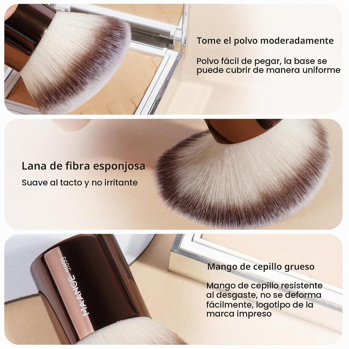 MAANGE 20 piezas de brochas de maquillaje con caja de regalo, broch...