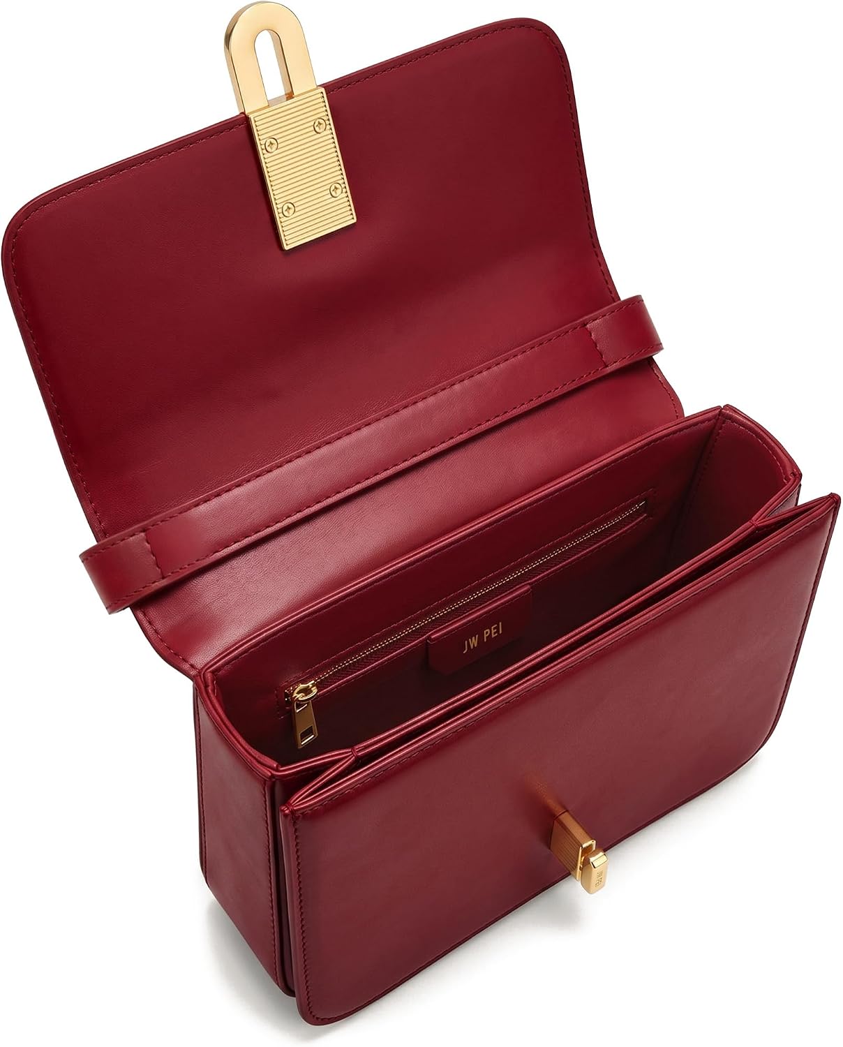 JW PEI Bolso de hombro Evania Lock Pebbled para mujer
