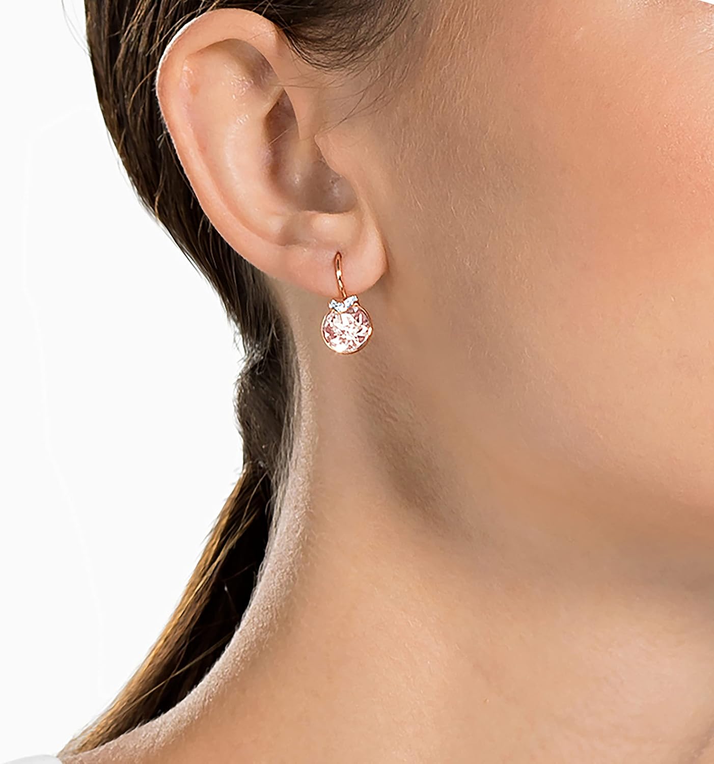 Pendientes de cristal Swarovski Bella V, cristales grises, amarillo...