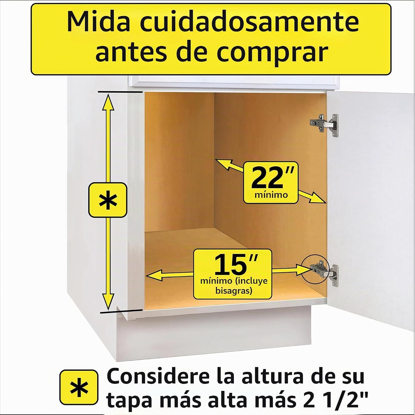 LYNK PROFESSIONAL® Organizador de tapa extraíble para olla y sartén...