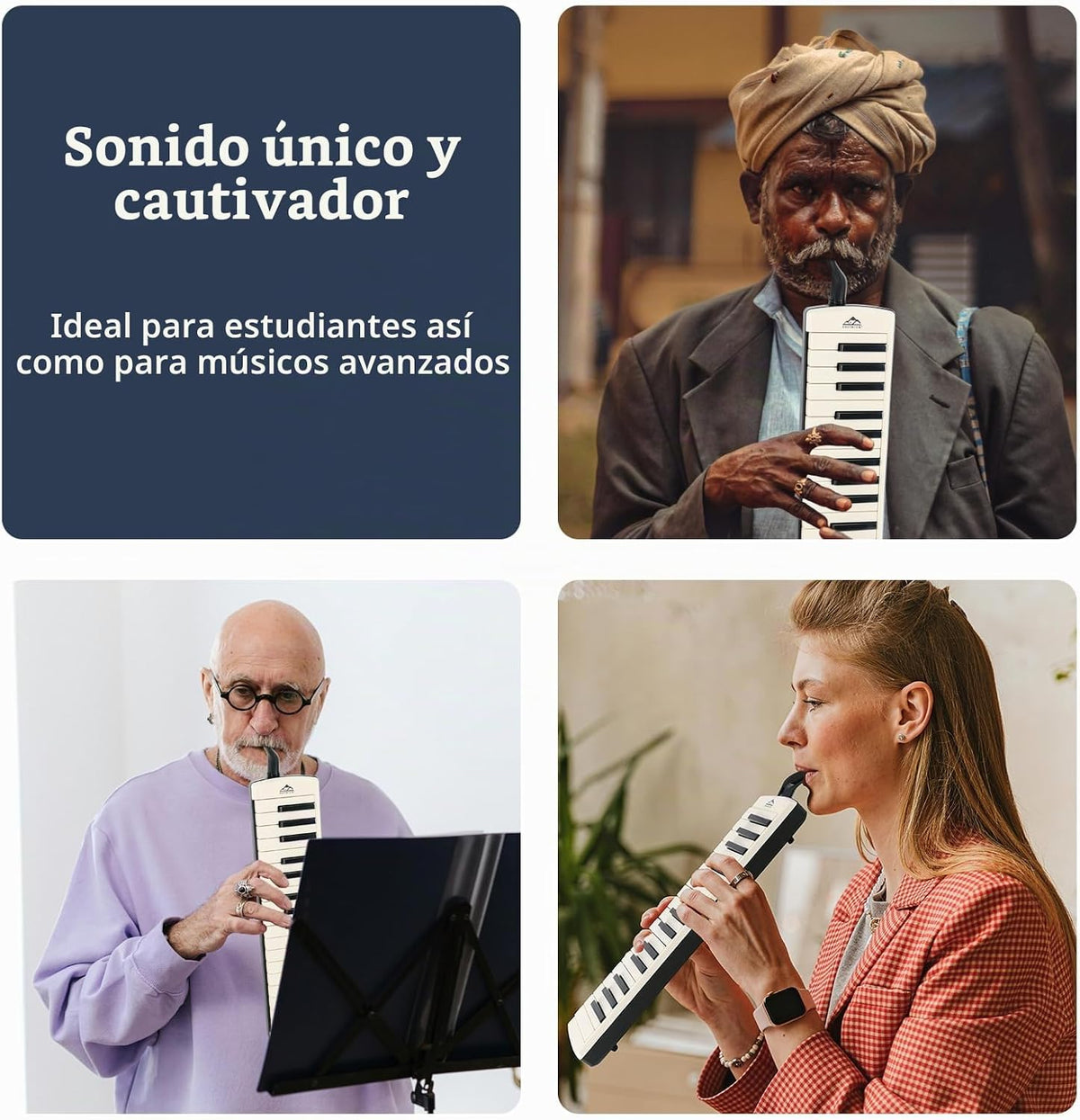 EASTROCK - Melódica de 32 teclas, piano de aire, teclado de soprano...