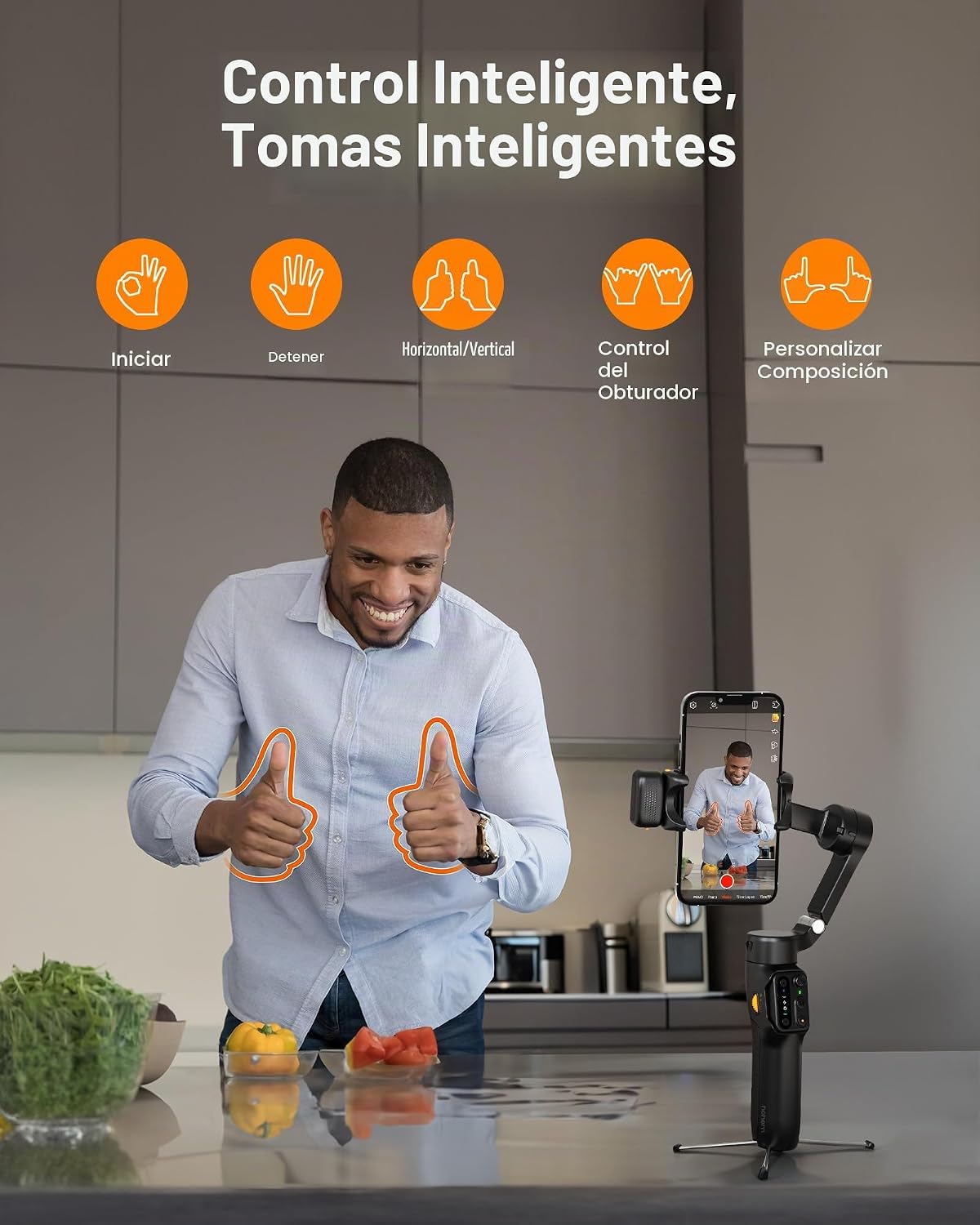 hohem iSteady V3 - Estabilizador de cardán para iPhone, cardán de t...