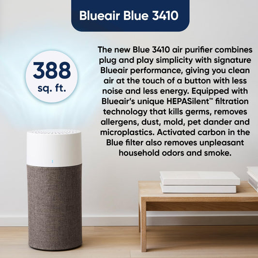 BLUEAIR - Purificador de aire para dormitorio, limpiador de aire pa...