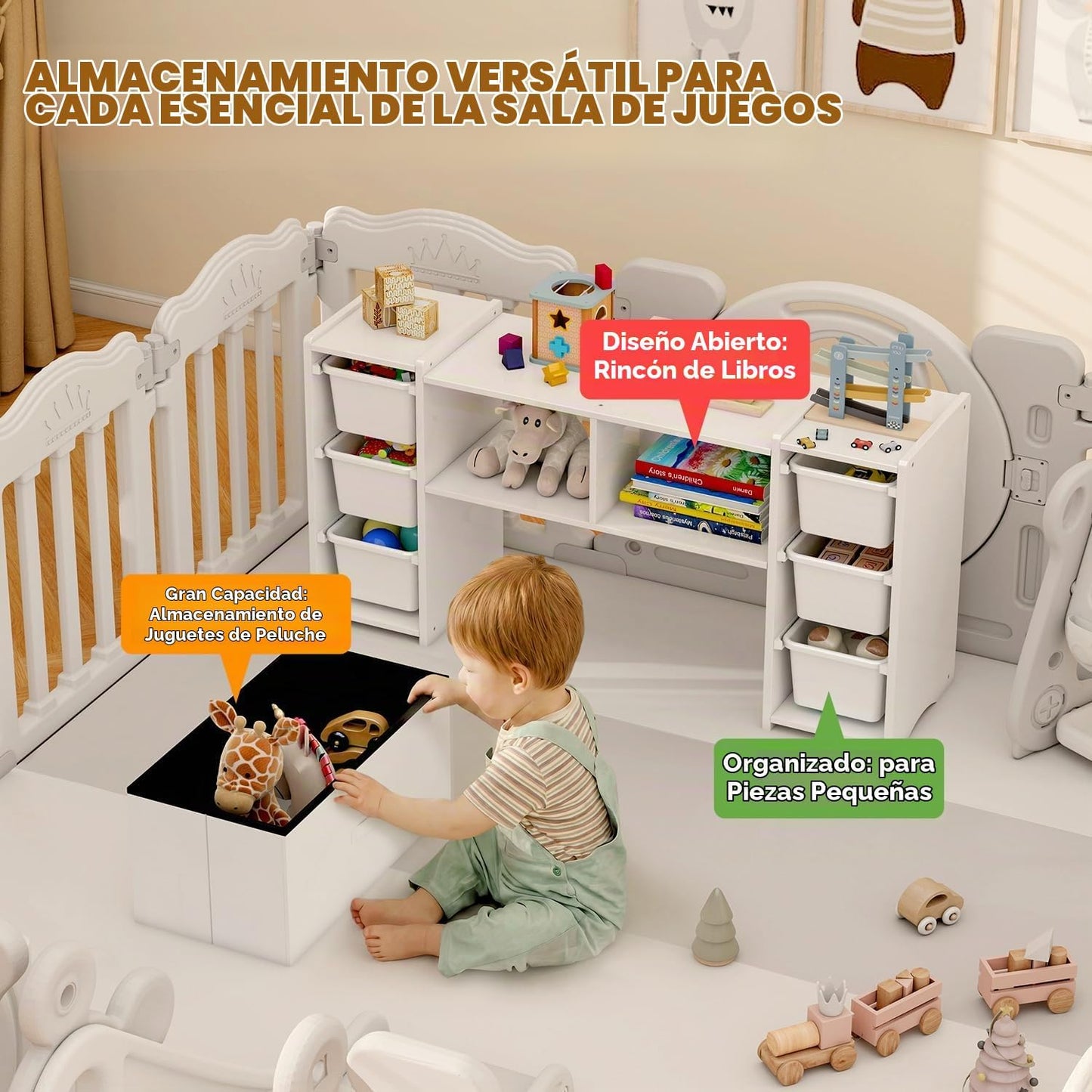 MallBest Estantería Montessori para Niños - 100% Madera de Pino Mac...