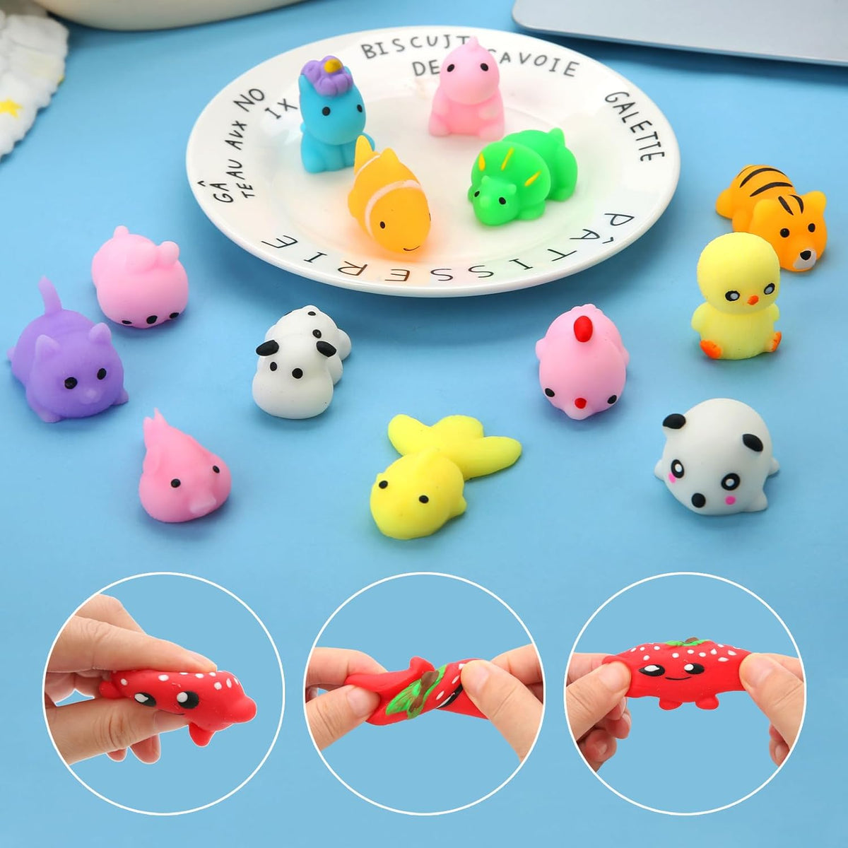 Paquete de 120 juguetes squishy, squishies kawaii, recuerdos de fie...
