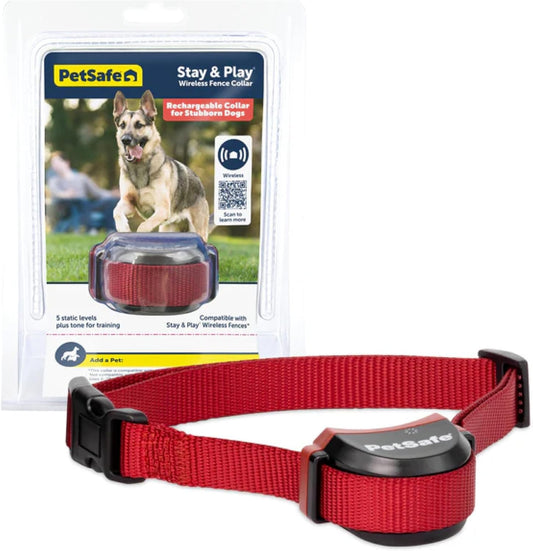 PetSafe Stay &amp; Play - Collar receptor de valla inalámbrica para...