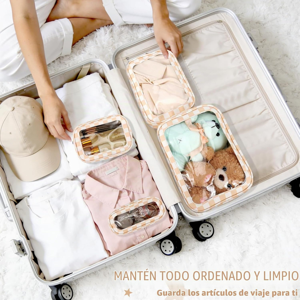 YOPCDJ Juego de 5 bolsas organizadoras para pañales, bolsa de aseo...