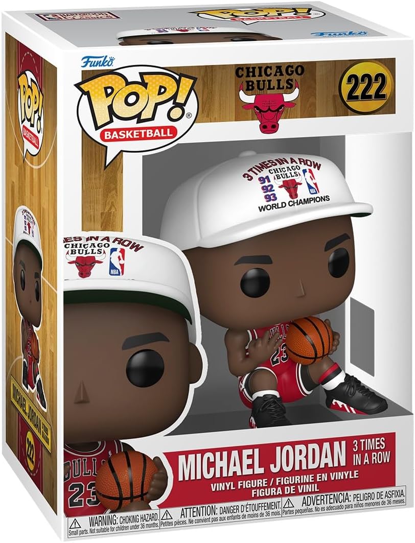 Funko Pop! NBA: Bulls - Michael Jordan - 3X en Fila - Figura de Vin...