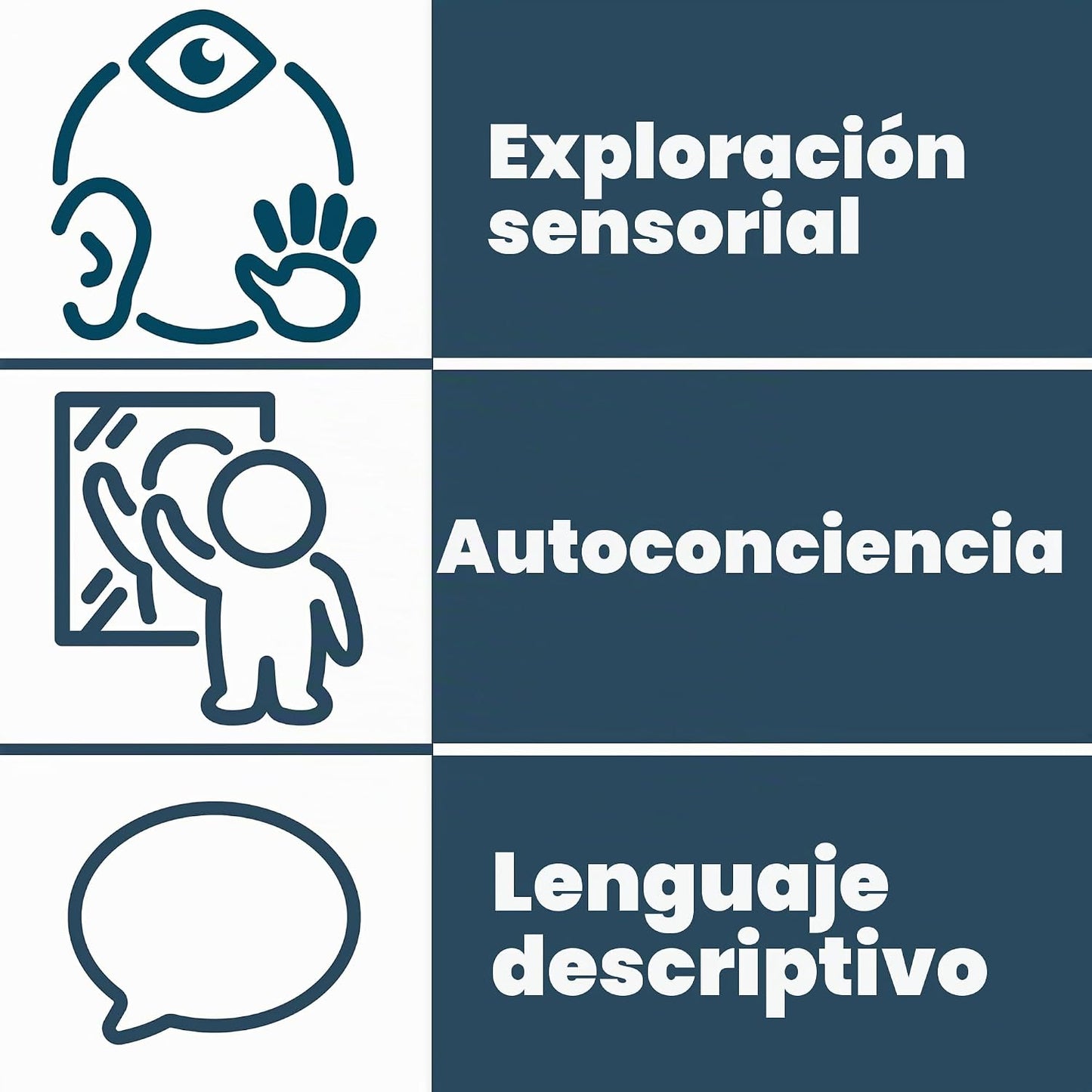 Spark &amp; Wow Espejo sensorial de pared para niños pequeños, gran...