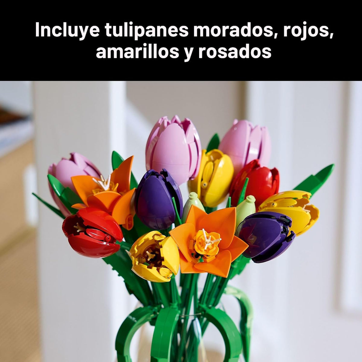 LEGO Botanicals - Juego de construcción de ramo de tulipanes para a...