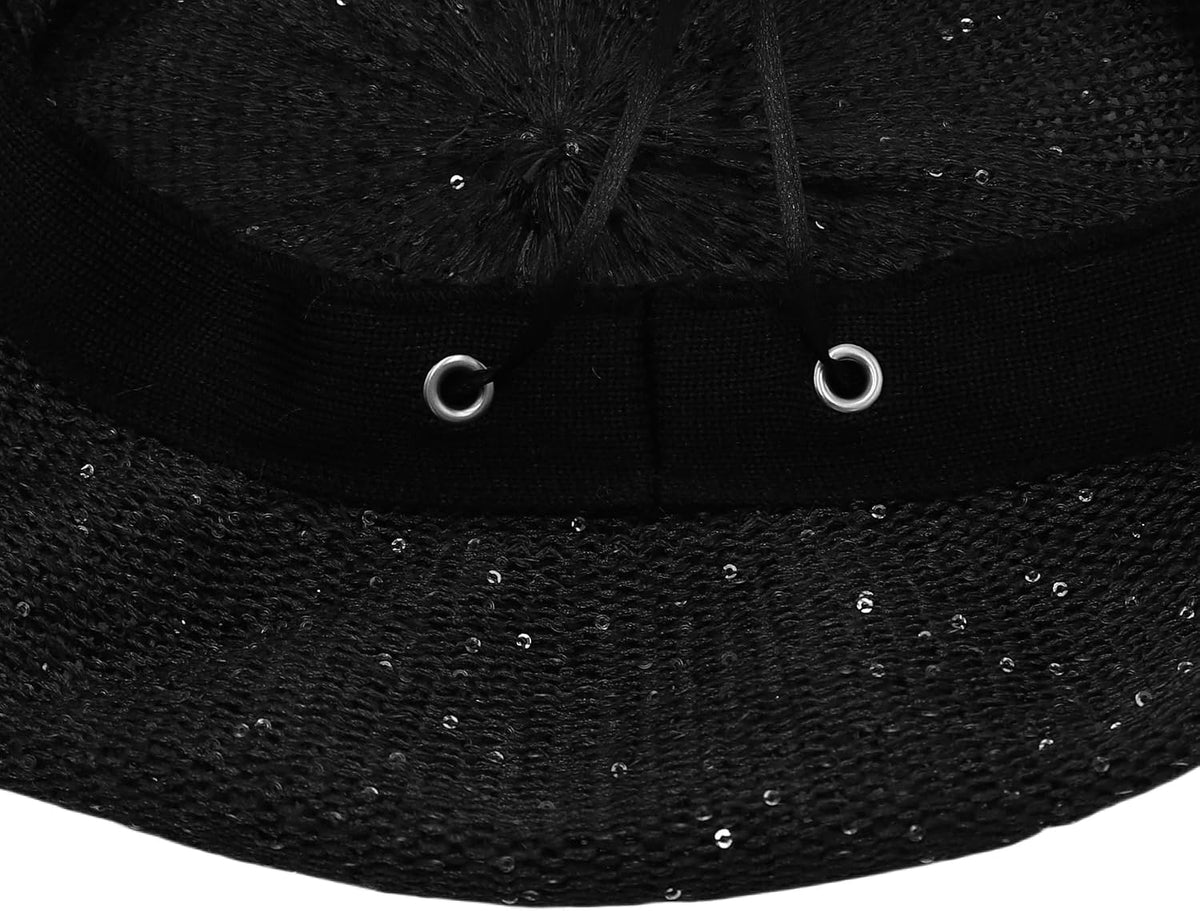 MOSSTYUS Boina ligera de encaje para mujer, diseño floral, transpir...