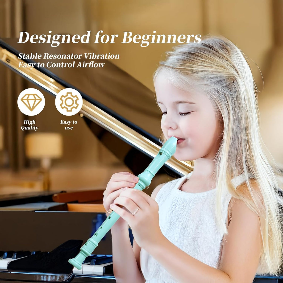 Yop-yes Instrumento Recorder para Principiantes Niños Adultos, Reco...