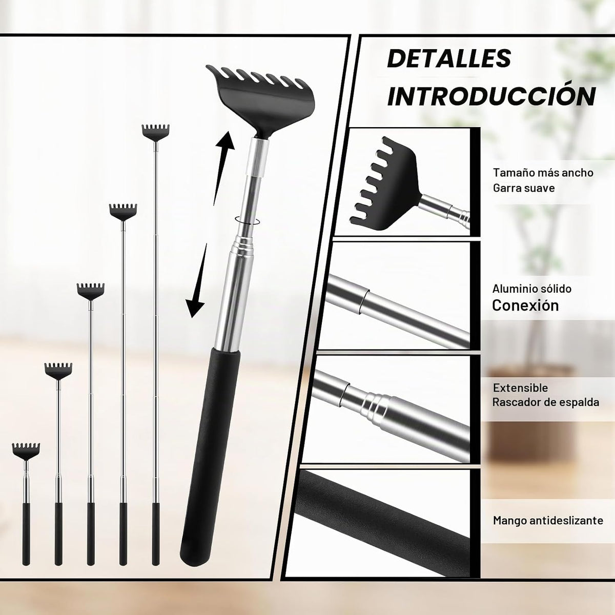 NICEMOVIC Paquete de 6 Rascadores de Espalda para Hombres y Mujeres...