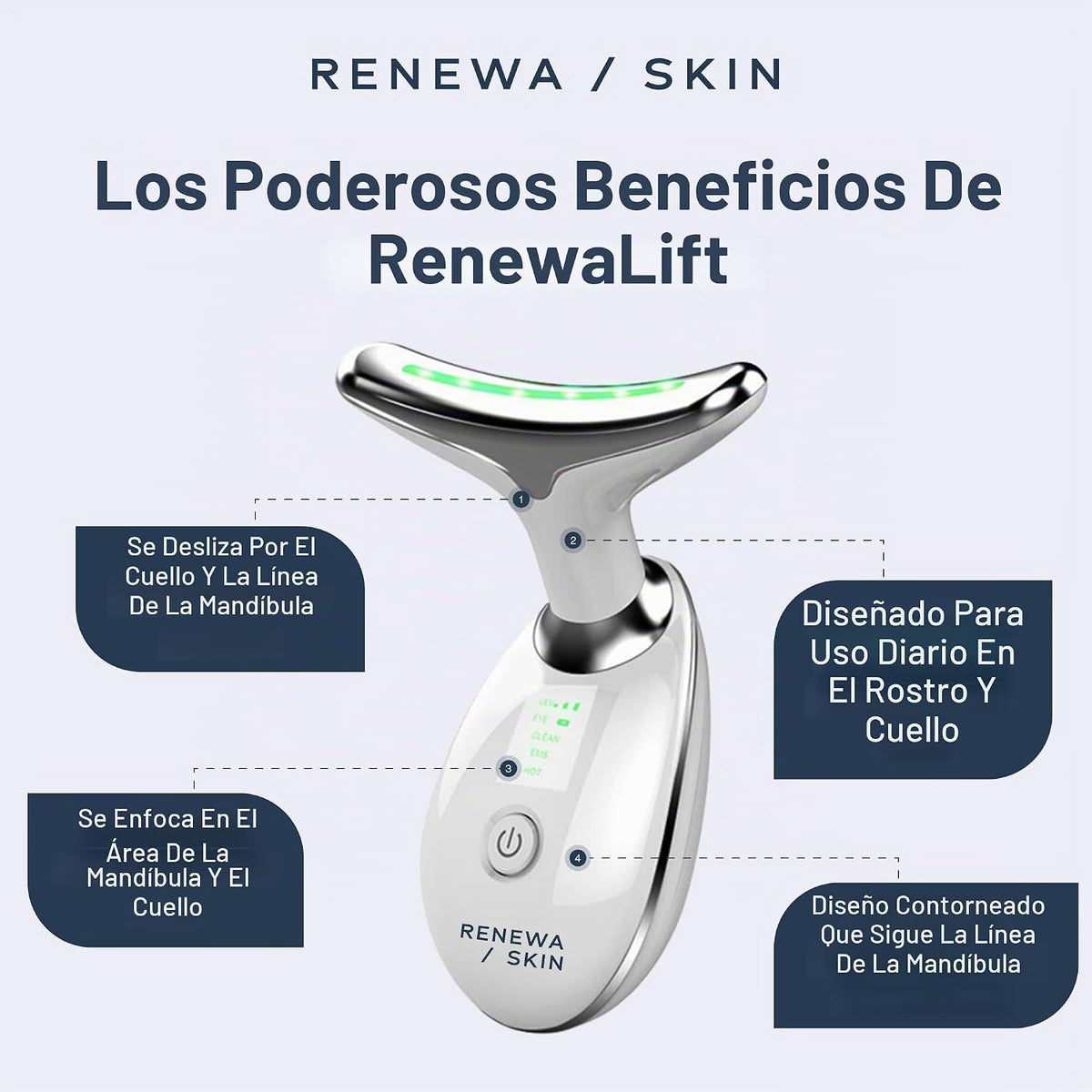 Masajeador facial Renewa Skin's RenewaLift | Dispositivo de belleza...