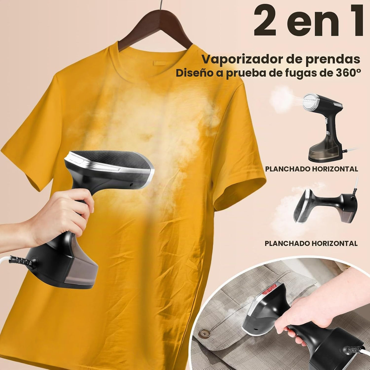 Vaporizador portátil para ropa, ligero y fácil de llevar, vaporizad...
