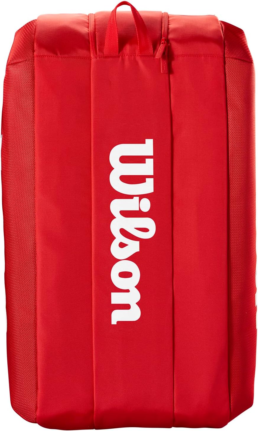 Wilson 2025 Super Tour - Bolsas para raquetas de tenis rojas - Rojo...
