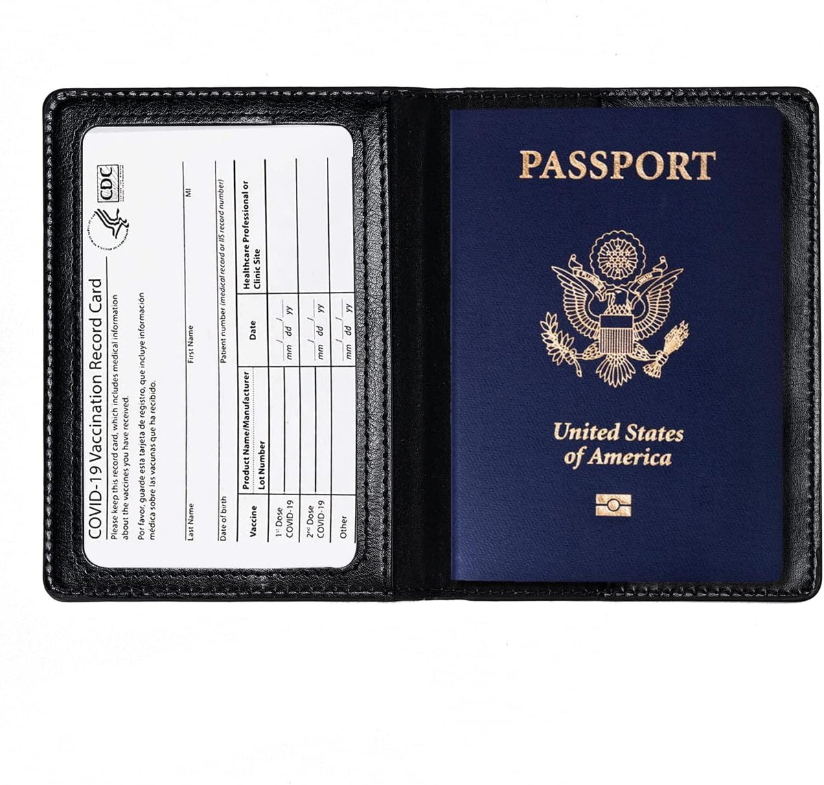 2 piezas de soportes para pasaporte, cartera ultra delgada para pas...