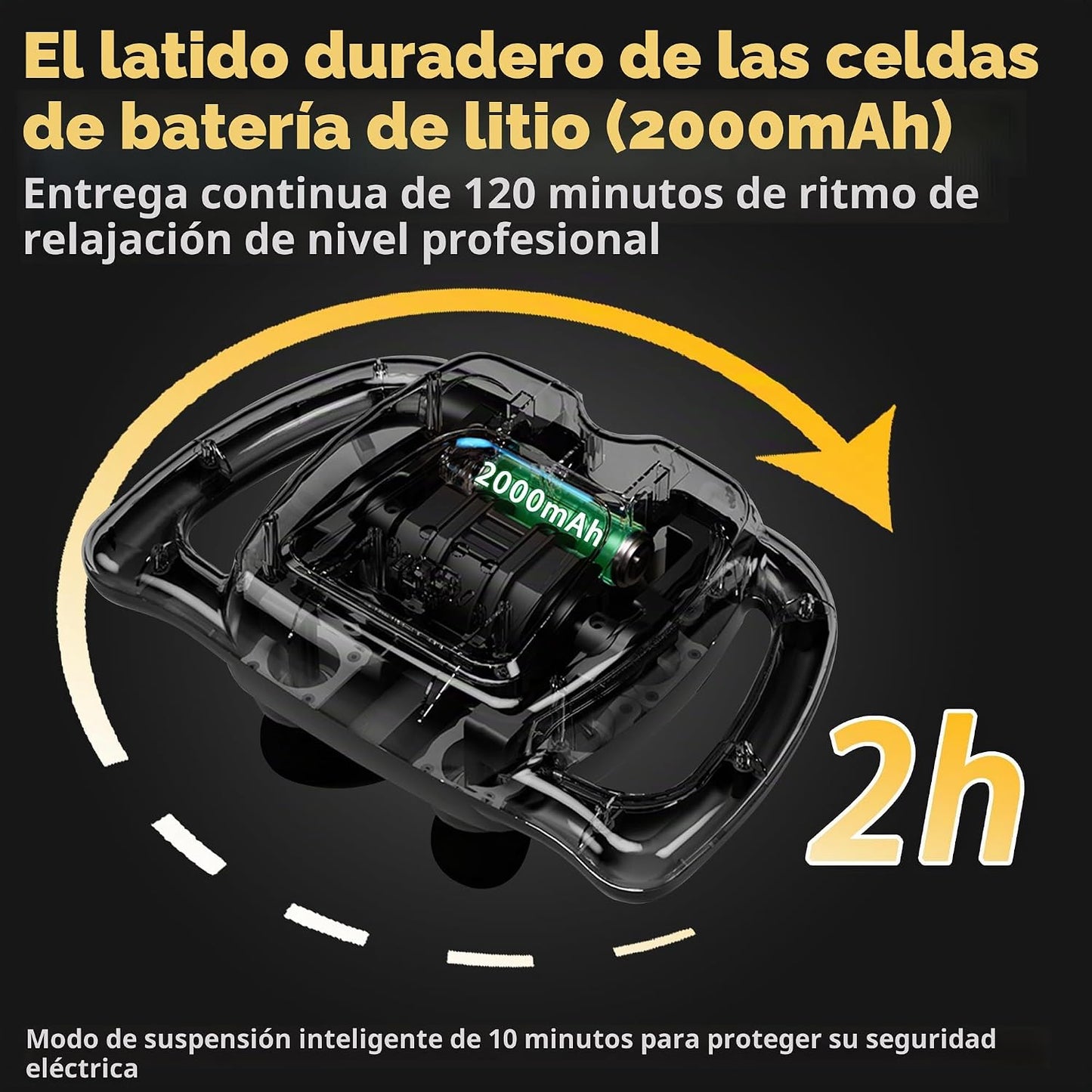 HYUVCX Juego de Pistola de Masaje de 24 Cabezas, Pistola de Masaje...