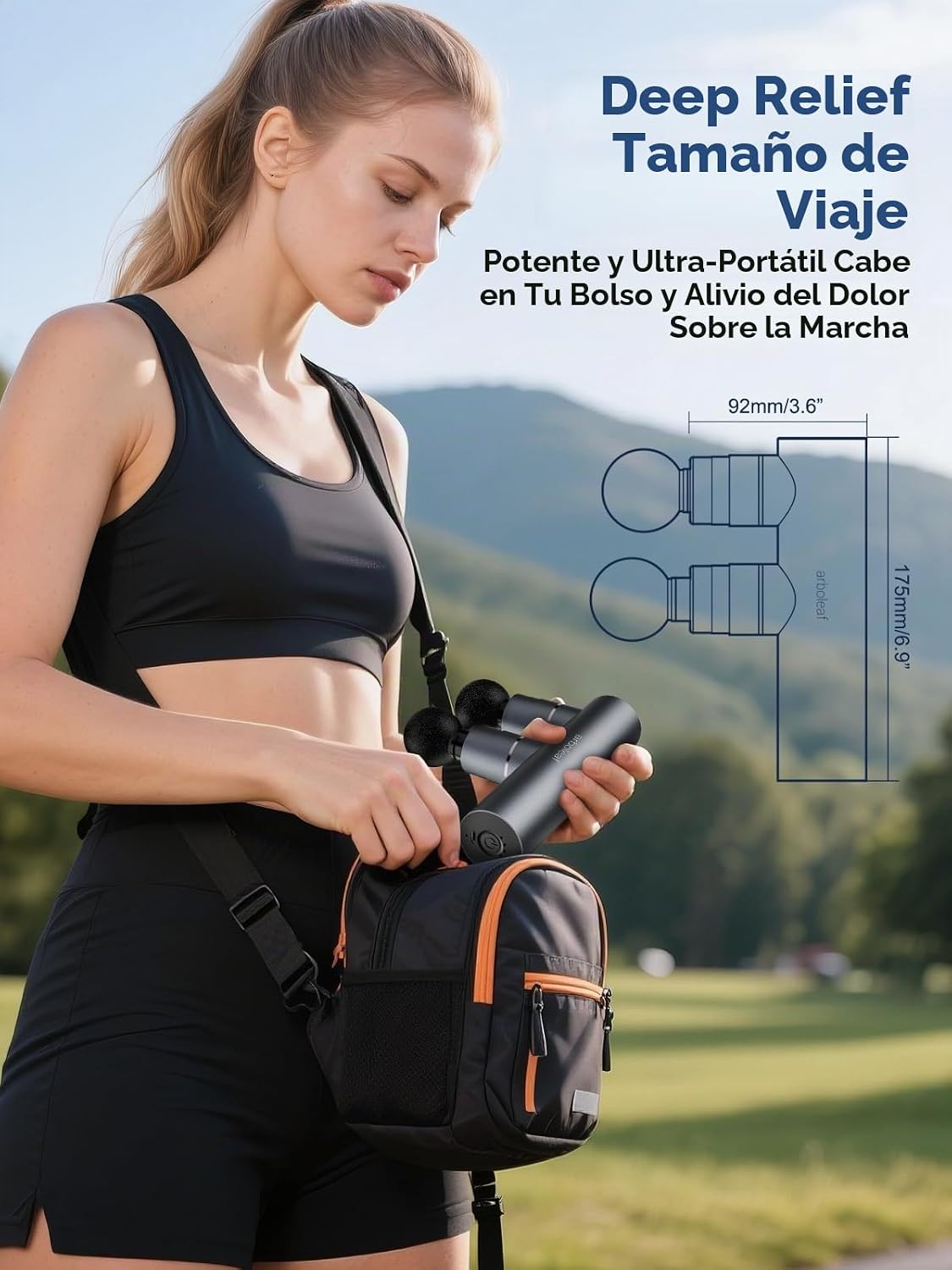 arboleaf Mini pistola de masaje de tejido profundo, masajeador port...