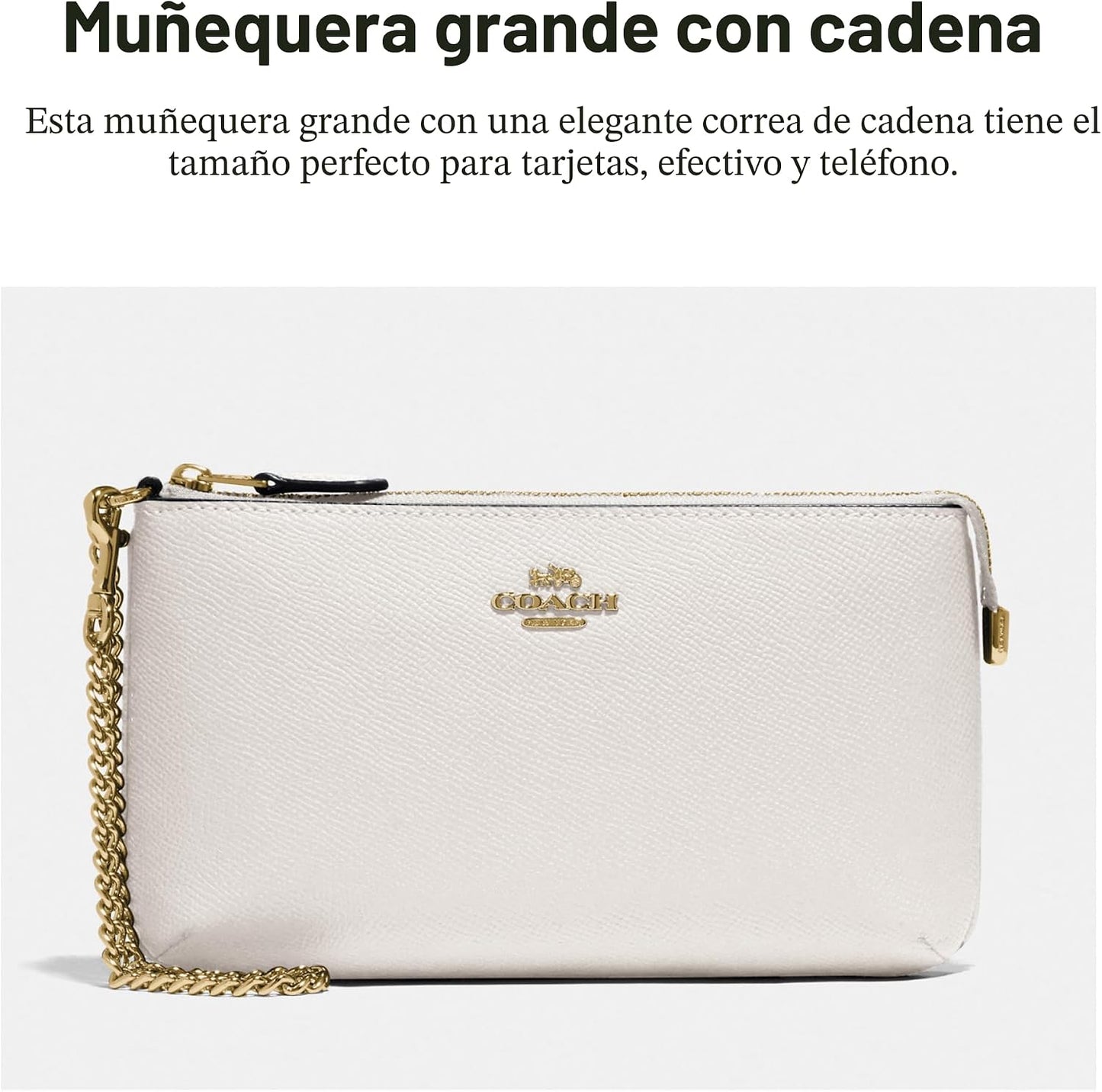 Coach Cartera Grande para Mujer con Cadena W