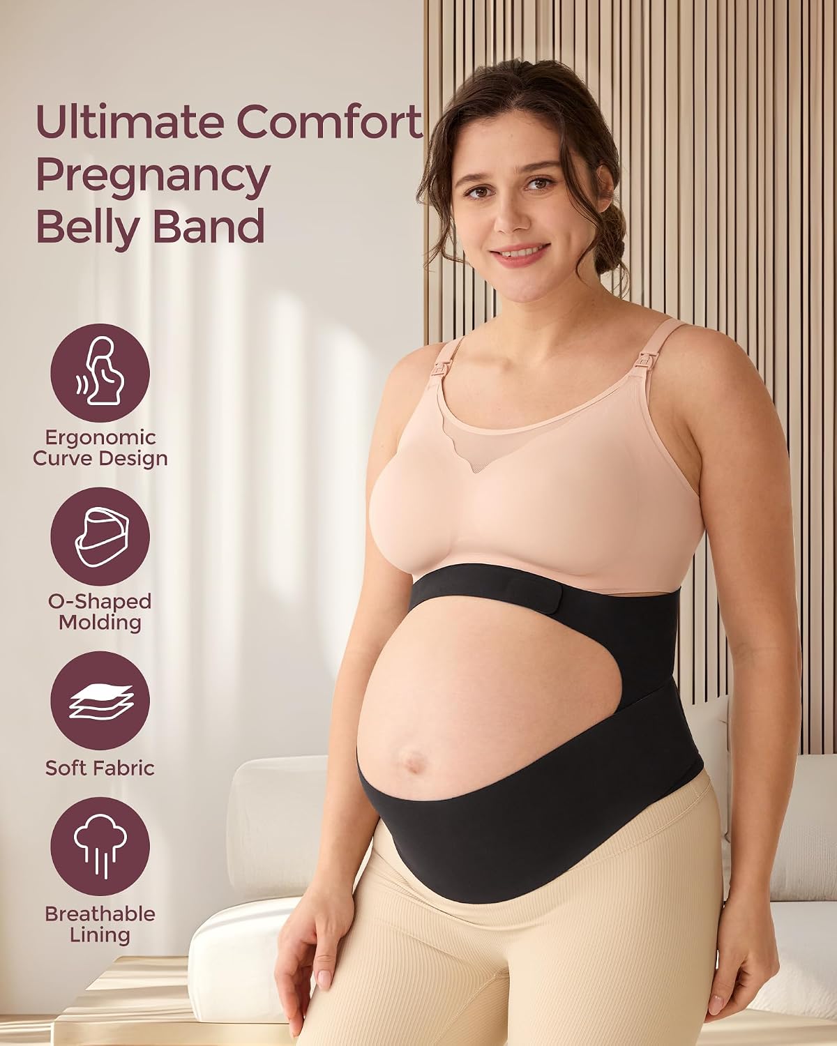 Momcozy Banda de Apoyo para el Vientre del Embarazo, Banda de Vient...