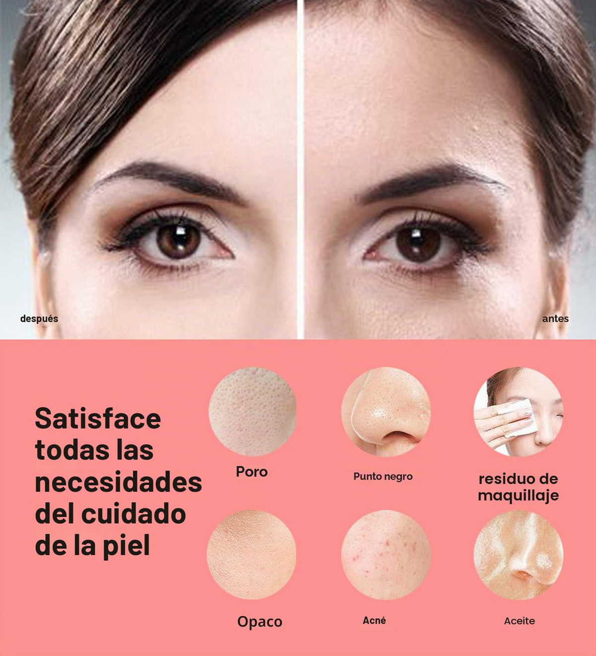 NågraCoola CLIE Cepillo de limpieza facial, limpiador facial eléctr...