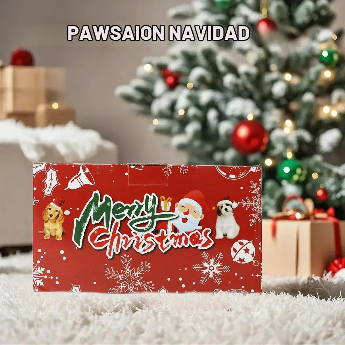 Juguetes de Navidad para perros, paquete de 15, juguetes de goma pa...