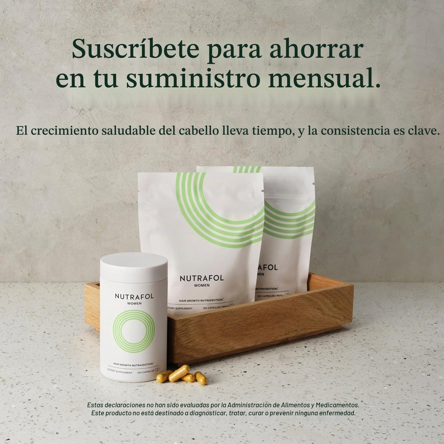 Nutrafol - Suplementos para el crecimiento del cabello femenino, re...