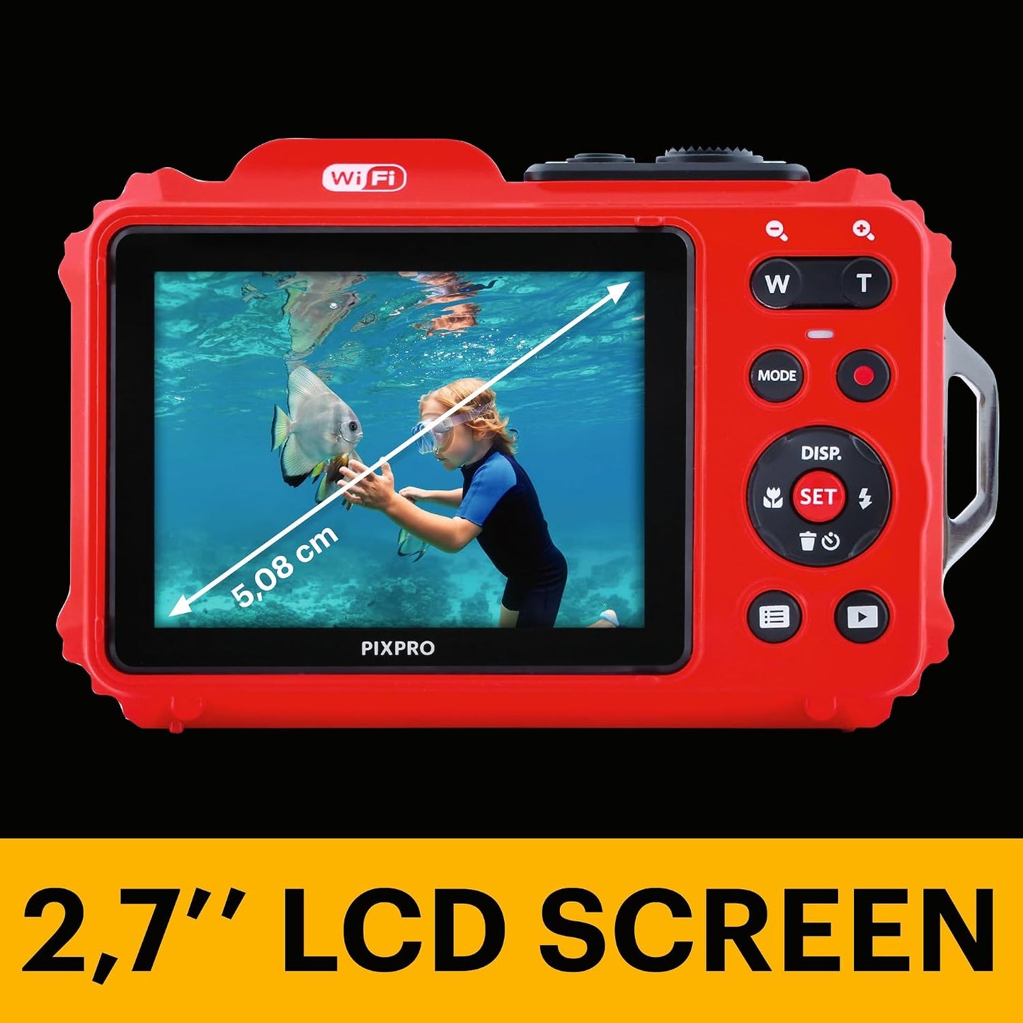 KODAK PIXPRO WPZ2 - Cámara digital impermeable de 16 MP, 49.2 ft, z...