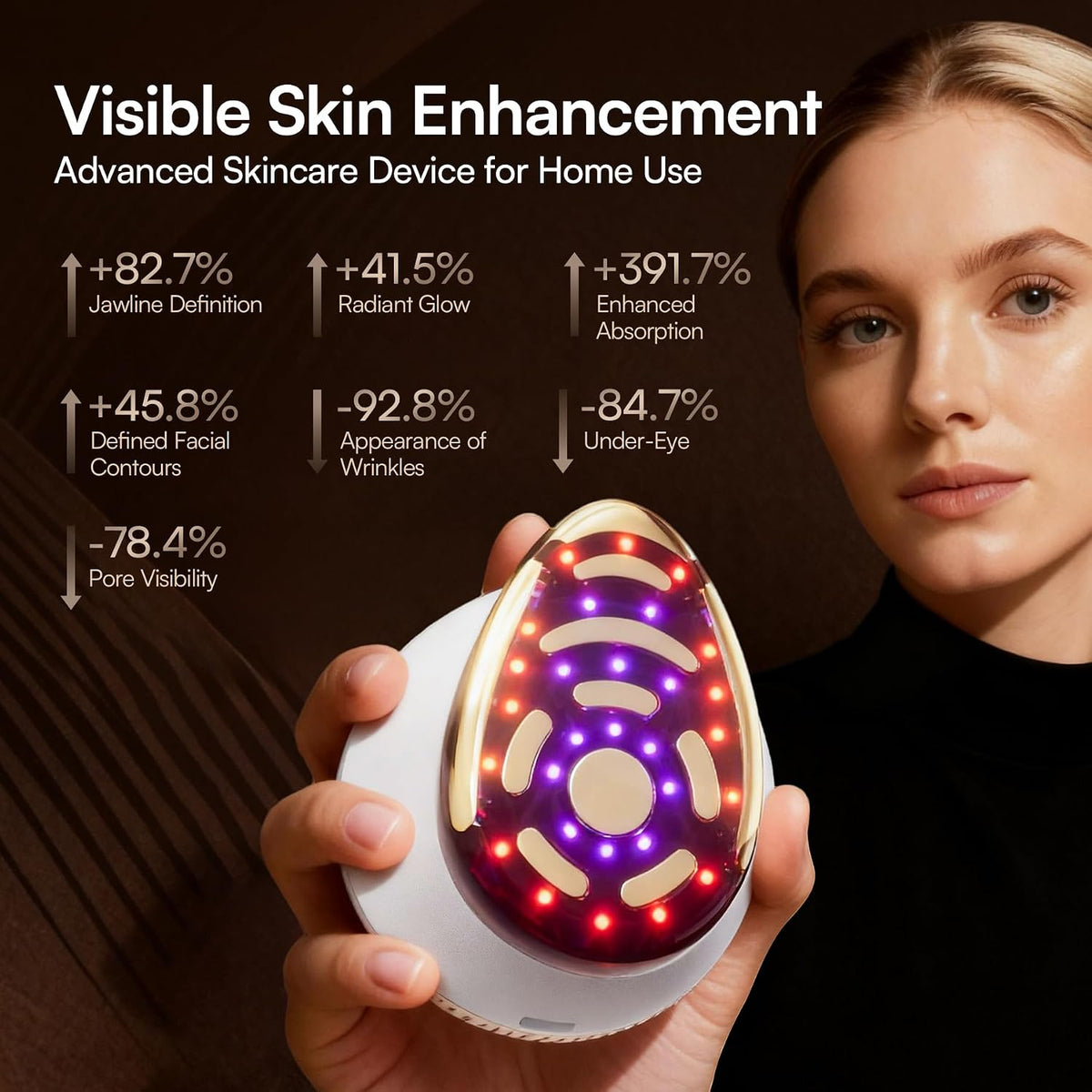 INIA SPHERA - Dispositivo facial de microcorriente 8 en 1 mejorado...