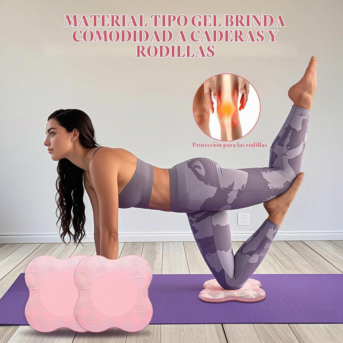 MBKHFLL Paquete de 2 Cojines de Yoga para Rodillas y Codos - Espuma...