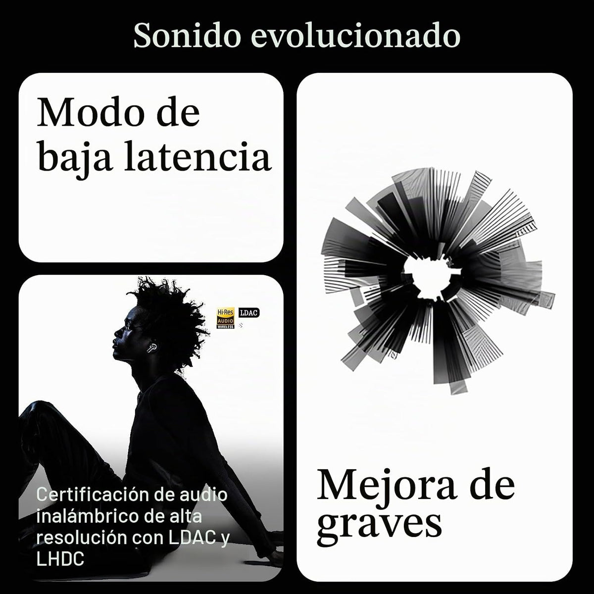 Nothing Ear - Auriculares inalámbricos Bluetooth, 45dB Cancelación...