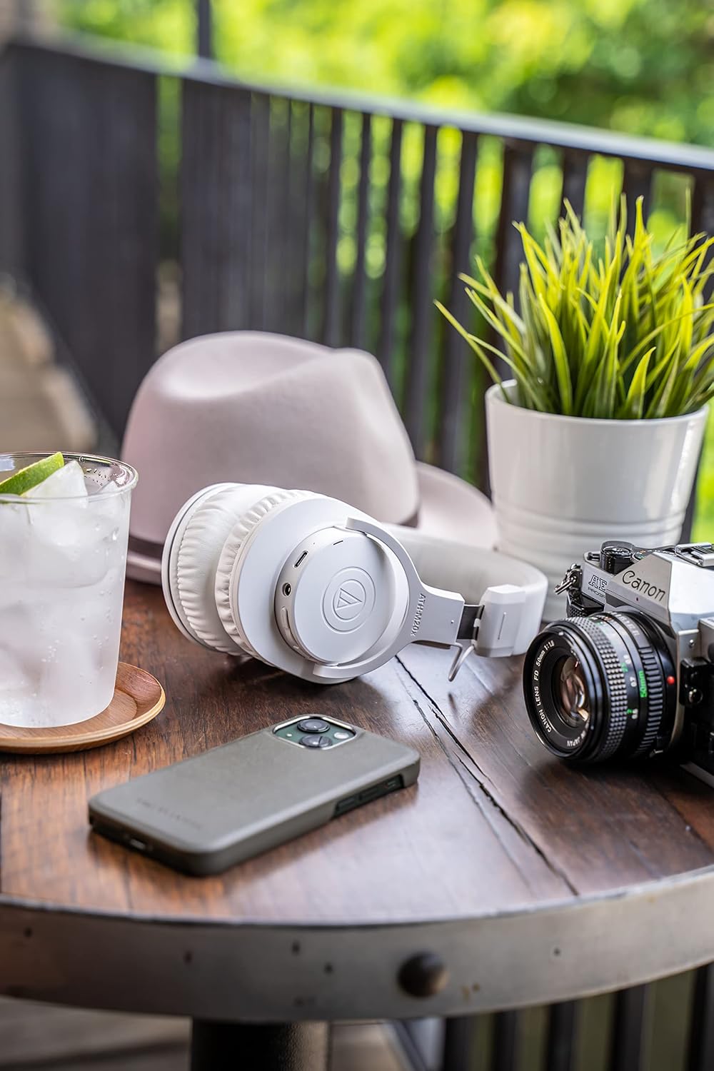 Audio-Technica ATH-M20xBTWH - Auriculares inalámbricos de diadema c...