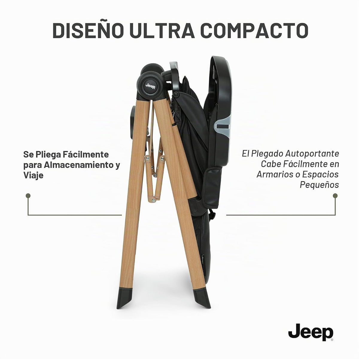 Delta Children - Silla alta de viaje compacta Jeep Dune - Plegable...