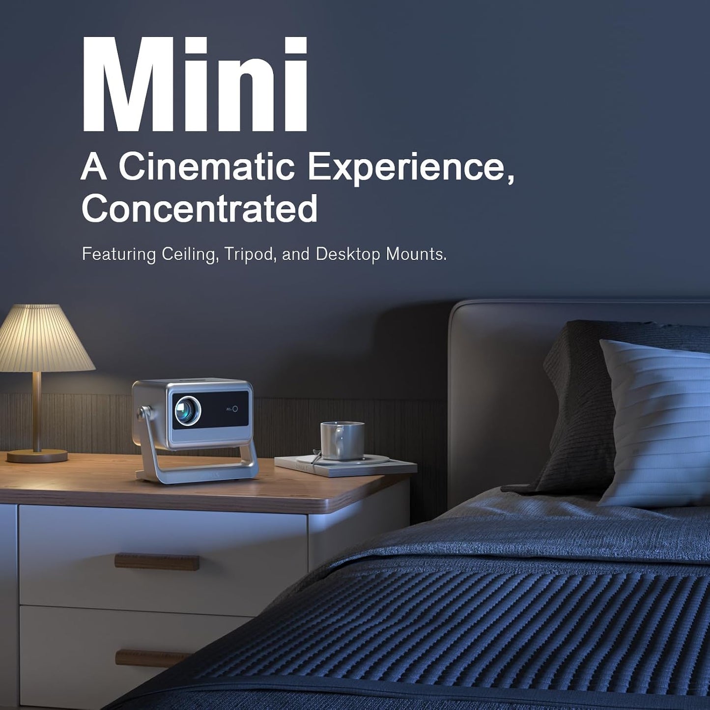 [4600 ANSI y ahora con Netflix] Proyector 4K con WiFi y Bluetooth,...