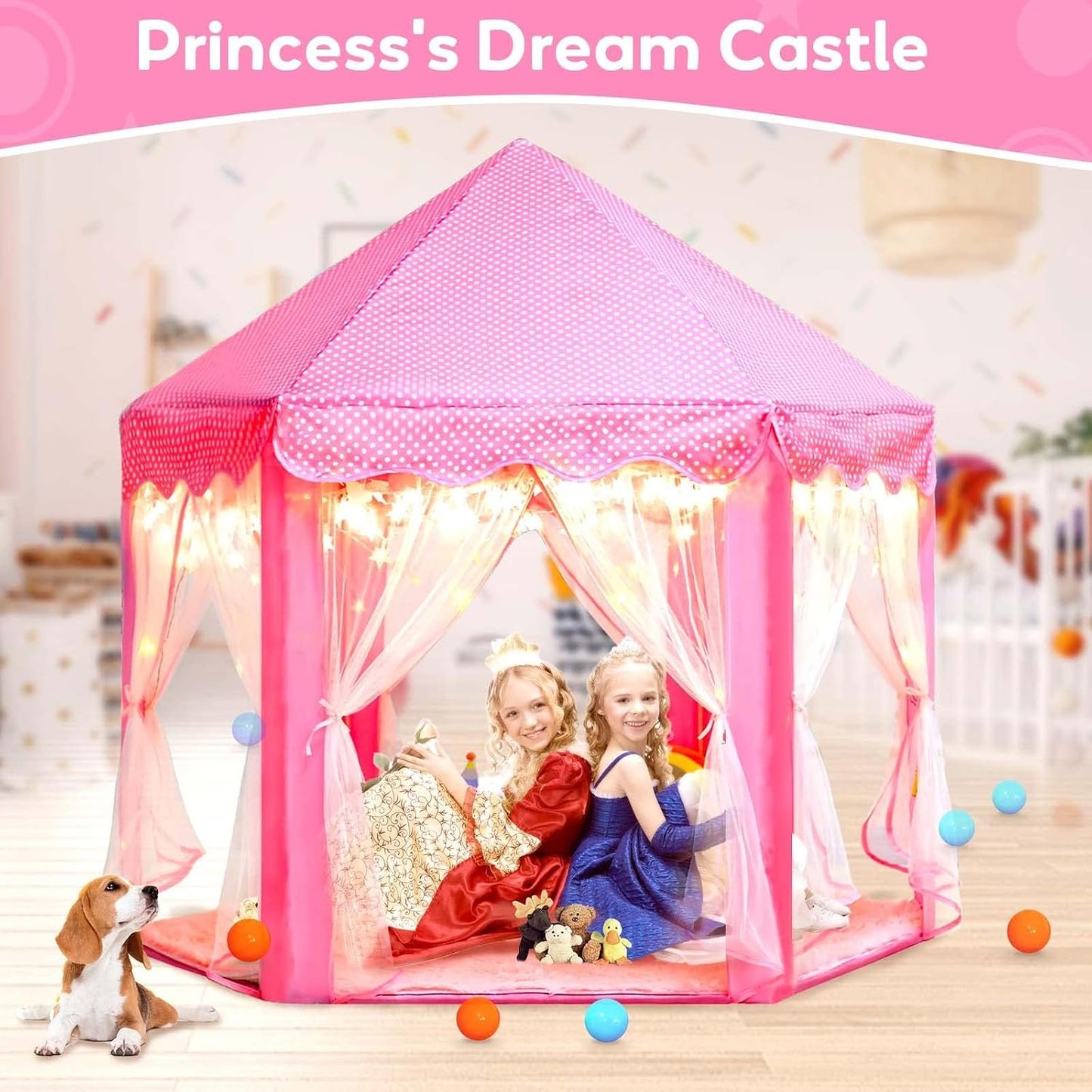 Tienda de Castillo de Princesa con Alfombra para Niñas, Tiendas de...