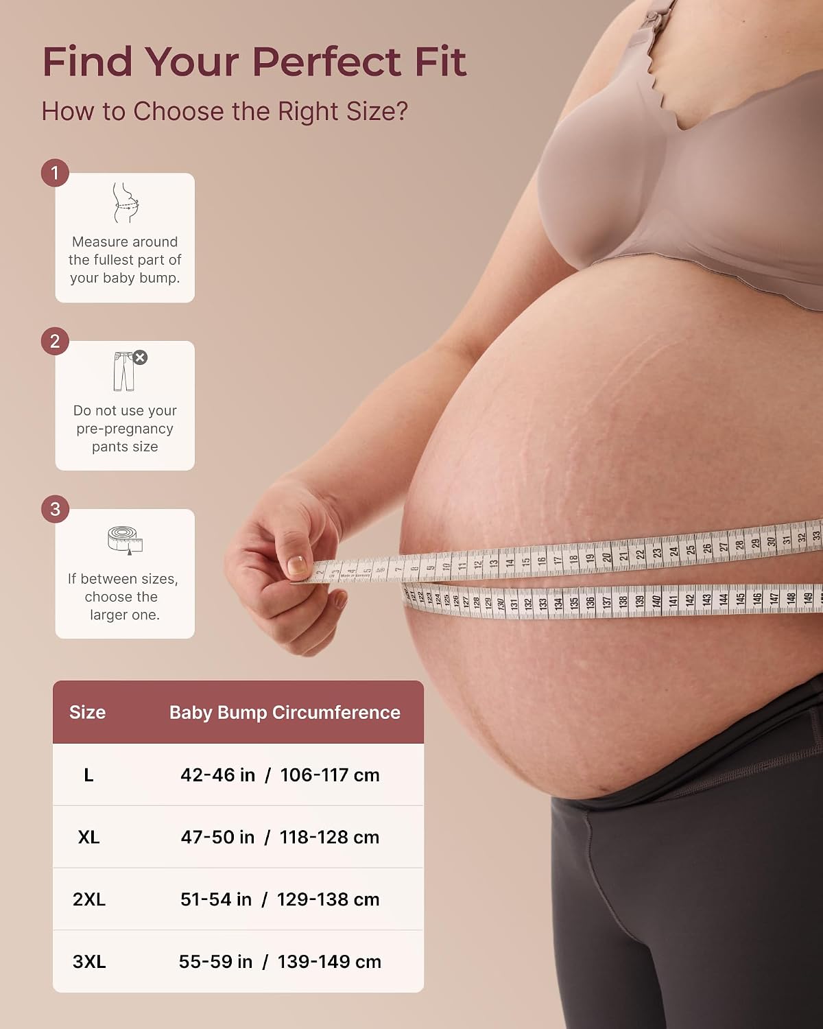 Momcozy Bandas para el vientre Go As You Grow para mujeres embaraza...