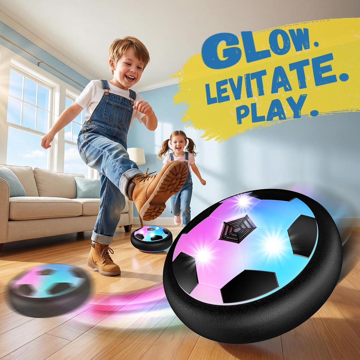HopeRock Pelota de Fútbol Flotante Juguetes para Niños y Niñas de 3...