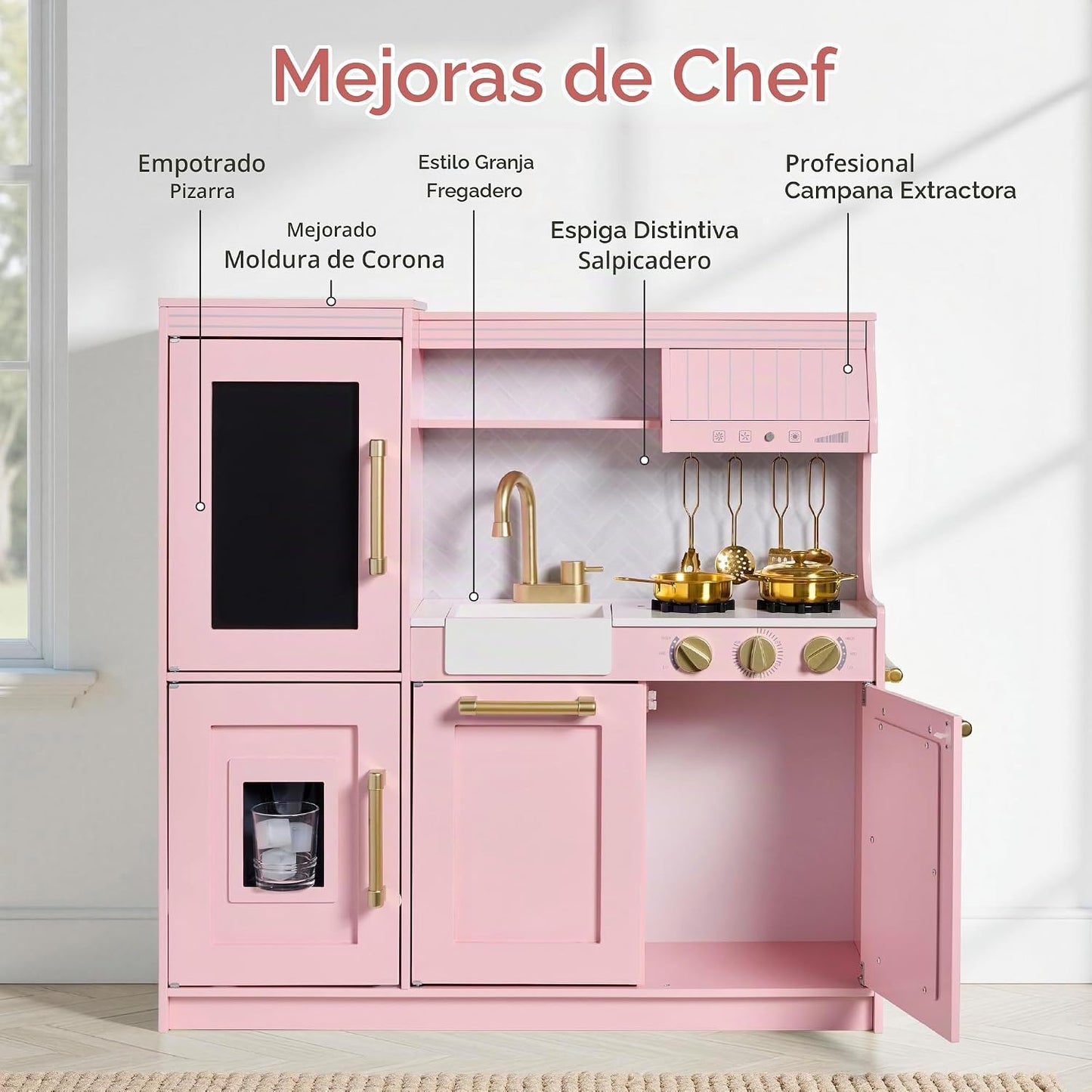 Best Choice Products Juego de juguetes de madera para niños con dis...