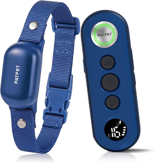 PATPET Collar de choque para perros \u2013 Collar de entrenamiento...