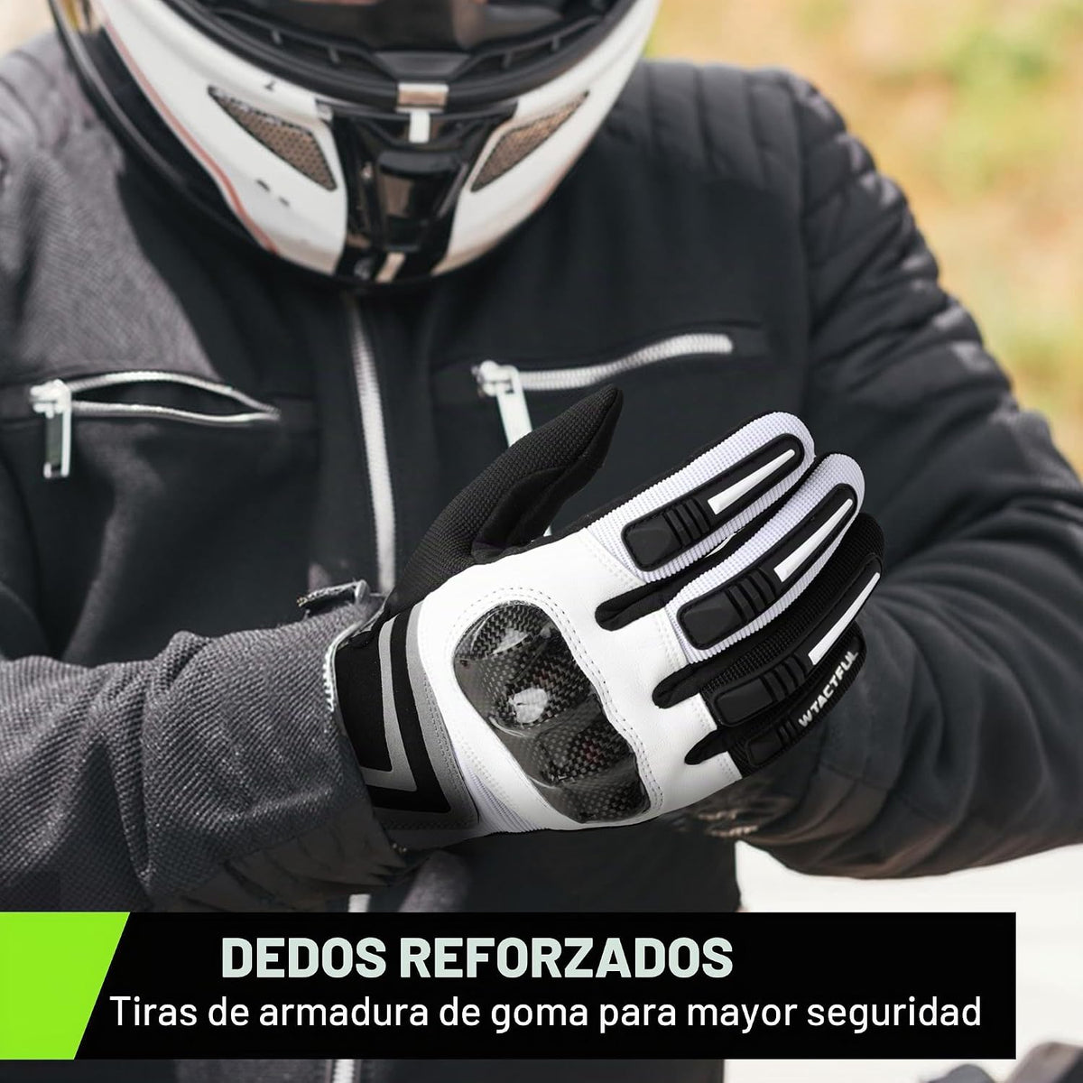 WTACTFUL Guantes de motocicleta ligeros para hombres y mujeres con...