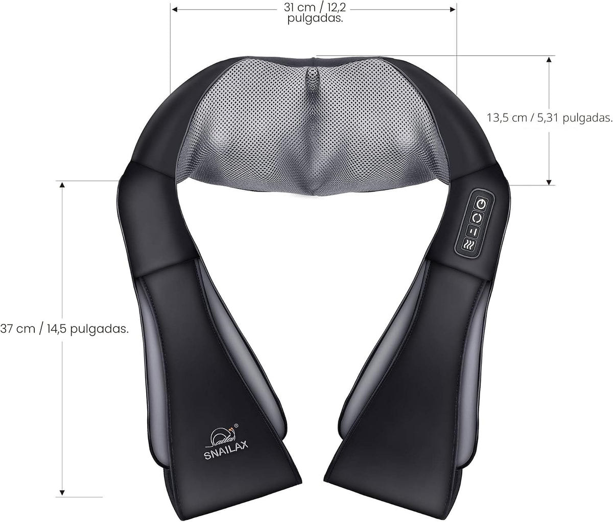 Snailax Masajeador inalámbrico \u2013 Shiatsu Masajeador de cuello...
