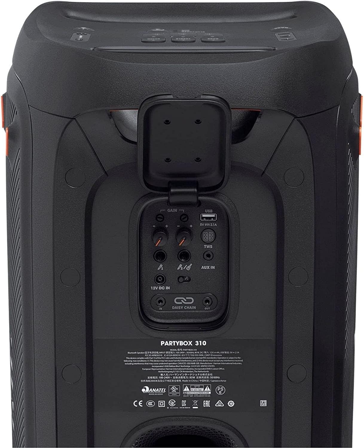 JBL Partybox 310 - Altavoz portátil para fiestas con batería de lar...